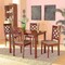 Baxton Studio Ramiro Modern and Contemporary Grey Fabric and Walnut Brown Finished Wood 5-Piece Dining Set 176-11373-8959-Zoro - alternate 4